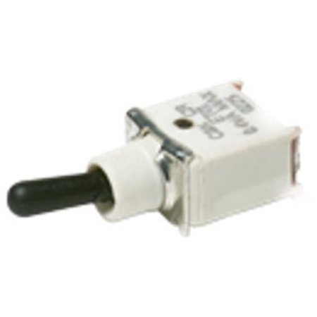 C&K COMPONENTS Toggle Switch, Spdt, On-On, Latched, 0.02A, 20Vdc, Solder Terminal, Toggle Actuator, Through ET01SD1ABE